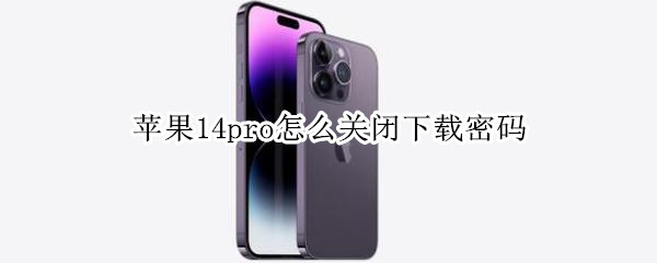 苹果14pro下载密码如何关闭 下载密码关闭方法分享