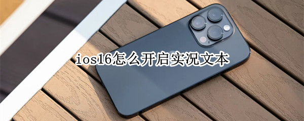ios16怎么设置实况文本 设置实况文本方法介绍