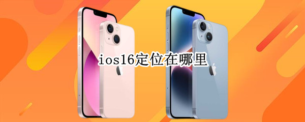 ios16怎么设置定位服务 设置定位服务方法分享