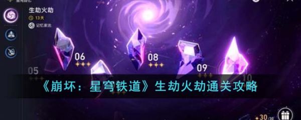 崩坏星穹铁道生劫火劫怎么通关